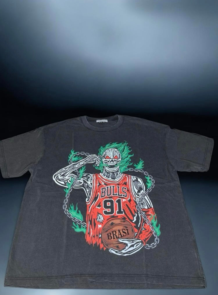 Skeleton Basketball T-shirt