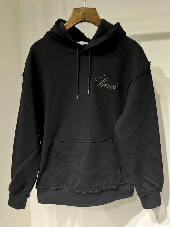 Black Ripped Hoodie